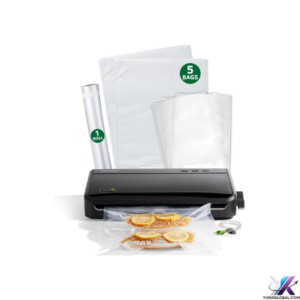 FoodSaver Vacuum Sealer Machine, Automatic Bag Detection, Sous Vide Friendly, with sealer bags, roll, handheld vacuum sealer, black