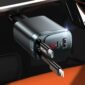 4-in-1 Retractable Fast Car Charger (84W)