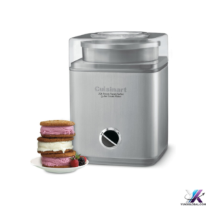 Cuisinart Ice Cream Maker Machine, 2-Quart Ice Cream, Sorbet and Frozen Yogurt Machine, Fully Automatic Double-Insulated Freezer Bowl Makes Frozen Desserts in Under 30 Minutes, ICE30BCP1, Silver